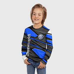 Лонгслив детский Вольцваген - спортивная униформа, цвет: 3D-принт — фото 2