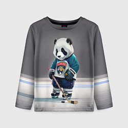 Лонгслив детский Panda striker of the Florida Panthers, цвет: 3D-принт