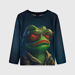 Лонгслив детский Pepe frog, цвет: 3D-принт