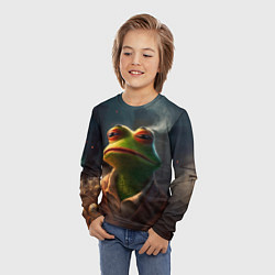 Лонгслив детский Frog Pepe, цвет: 3D-принт — фото 2