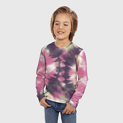 Лонгслив детский Tie-Dye дизайн, цвет: 3D-принт — фото 2