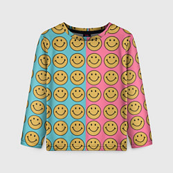 Лонгслив детский Smiley, цвет: 3D-принт