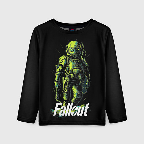 Детский лонгслив Fallout green / 3D-принт – фото 1