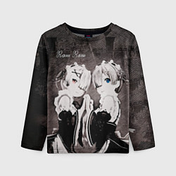Детский лонгслив Re Zero Ram and Rem