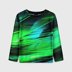 Детский лонгслив Green light background