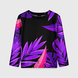 Лонгслив детский Floral composition - neon, цвет: 3D-принт