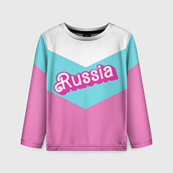 Детский лонгслив Russia - barbie style