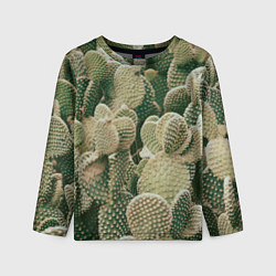 Лонгслив детский Поле кактусов, цвет: 3D-принт