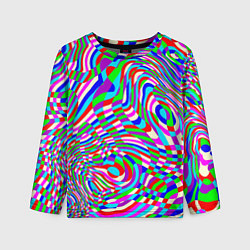 Лонгслив детский Разноцветная пластика, цвет: 3D-принт