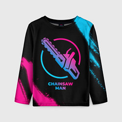 Детский лонгслив Chainsaw Man - neon gradient