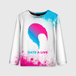 Детский лонгслив Date A Live neon gradient style