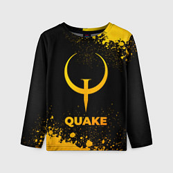 Детский лонгслив Quake - gold gradient