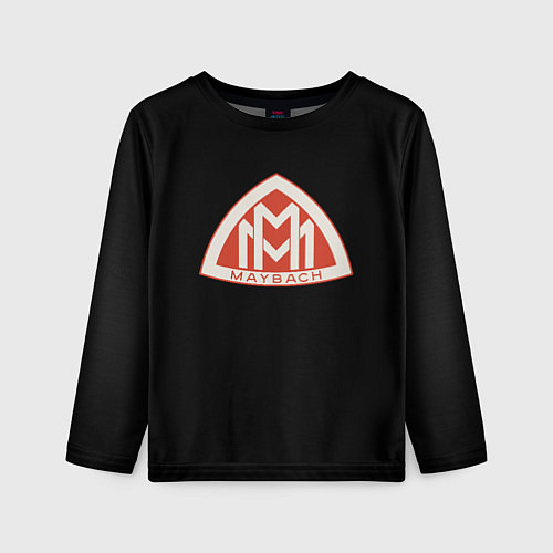 Детский лонгслив Maybach logo / 3D-принт – фото 1