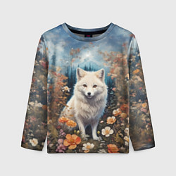 Лонгслив детский Полярный песец, цвет: 3D-принт