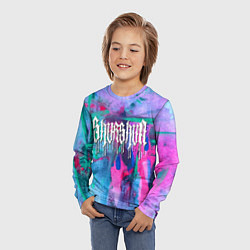 Лонгслив детский Shurshun - tie-dye, цвет: 3D-принт — фото 2