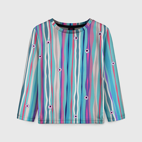 Детский лонгслив Глазные яблоки / 3D-принт – фото 1