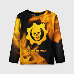 Детский лонгслив Gears of War - gold gradient