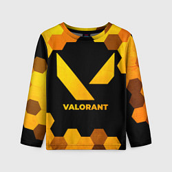 Детский лонгслив Valorant - gold gradient
