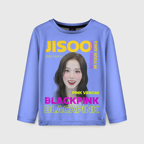 Детский лонгслив Jisoo - певица из музыкальной группы Blackpink / 3D-принт – фото 1