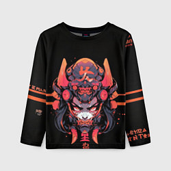 Лонгслив детский Кибернетическая девушка-самурай, цвет: 3D-принт