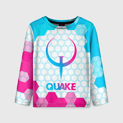 Детский лонгслив Quake neon gradient style