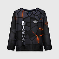 Лонгслив детский Land Rover - плиты с эффектом свечения, цвет: 3D-принт