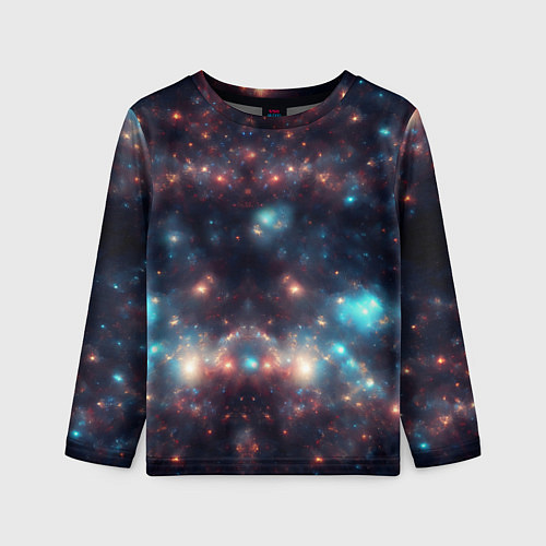 Детский лонгслив Космический простор / 3D-принт – фото 1