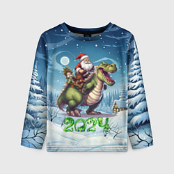 Детский лонгслив Сана на драконе