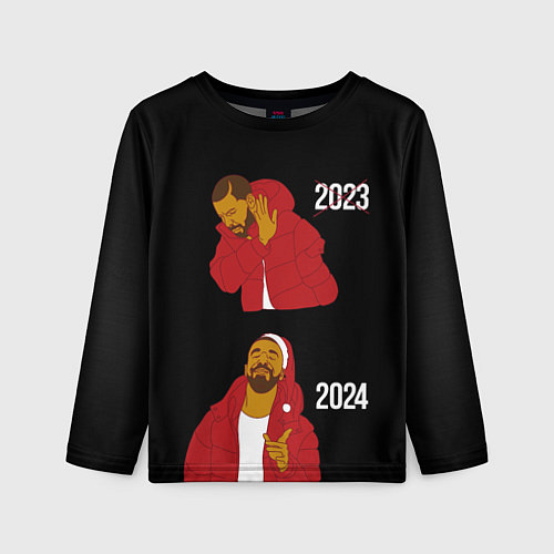 Детский лонгслив Дрейк 2023-2024 / 3D-принт – фото 1