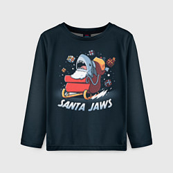 Детский лонгслив Santa Jaws