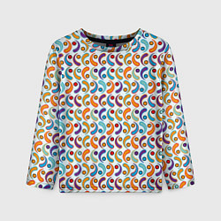 Детский лонгслив Паттерн из симметричных фигур