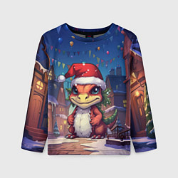 Детский лонгслив Маленький милый дракон 2024