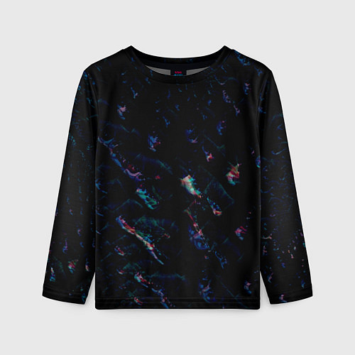 Детский лонгслив Лазурные сапфиры / 3D-принт – фото 1
