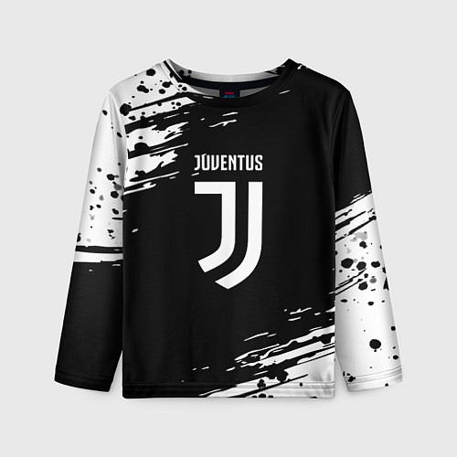 Детский лонгслив Juventus спорт краски / 3D-принт – фото 1