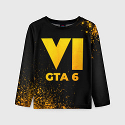 Детский лонгслив GTA 6 - gold gradient