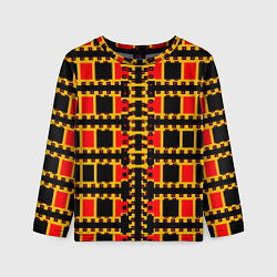 Лонгслив детский Королевские квадраты, цвет: 3D-принт