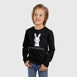 Лонгслив детский Саркастичный кролик, цвет: 3D-принт — фото 2