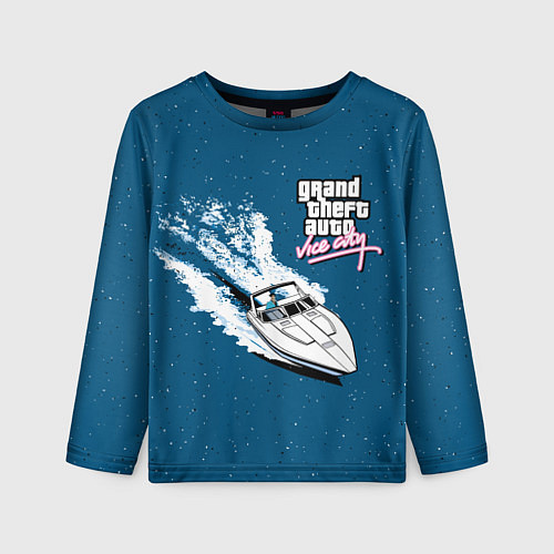 Детский лонгслив Grand Theft Auto - Vice City / 3D-принт – фото 1