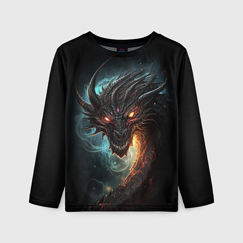 Детский лонгслив Фэнтази дракон символ 2024 / 3D-принт – фото 1