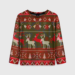 Детский лонгслив Рождественский орнамент