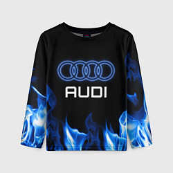 Детский лонгслив Audi neon art