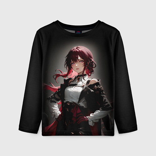 Детский лонгслив Хонкай- Кафка / 3D-принт – фото 1