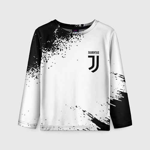 Детский лонгслив Juventus sport color black / 3D-принт – фото 1