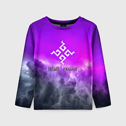Детский лонгслив Black desert mmorpg steel abstraction