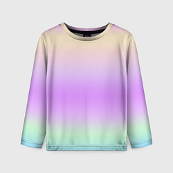 Детский лонгслив Голографический яркий градиент