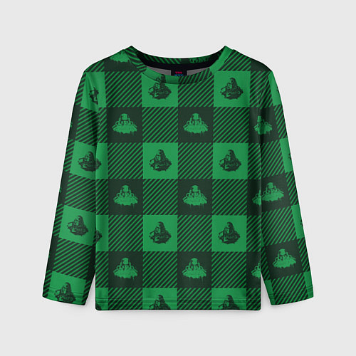 Детский лонгслив Паттерн Братство стали / 3D-принт – фото 1