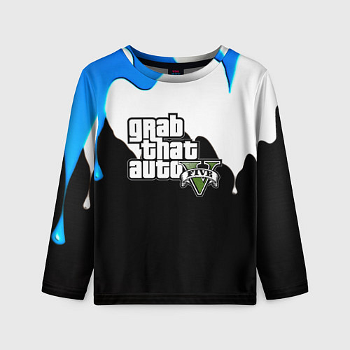 Детский лонгслив GTA 5 краски гейм / 3D-принт – фото 1