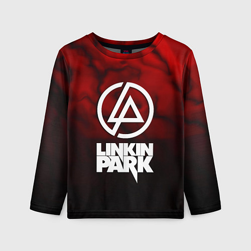 Детский лонгслив Linkin park strom честер / 3D-принт – фото 1