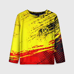 Детский лонгслив Borussia color краски спорт