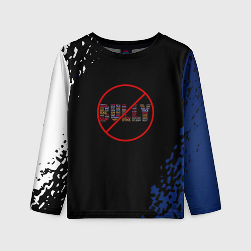 Детский лонгслив Bully game краски рокстар / 3D-принт – фото 1